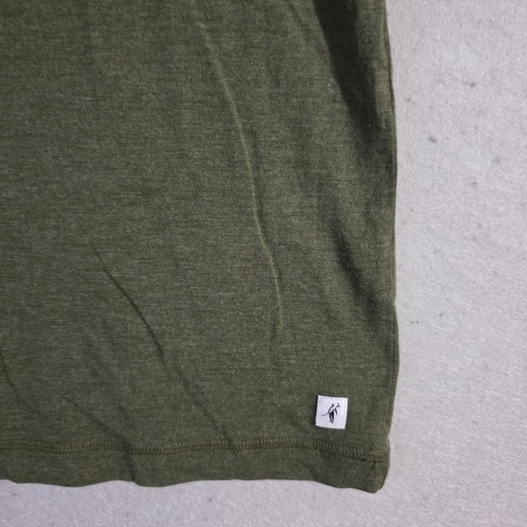 NWOT Toes On The Nose Mens Green Heathered Henley Long Sleeve Shirt Size Large - Picture 5 of 10